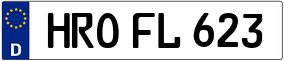 Trailer License Plate